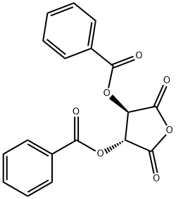 (+)-二苄氧基-L-酒石酸酐 结构式