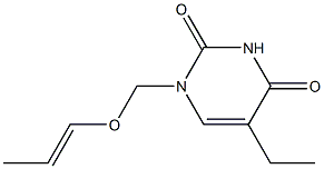 2,4(1H,3H)-Pyrimidinedione,5-ethyl-1-[(1-propenyloxy)methyl]-(9CI) 结构式