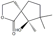 2-Oxaspiro[4.4]nonan-1-one,6-hydroxy-6,7,7-trimethyl-,(5R,6R)-rel-(9CI) 结构式