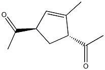 Ethanone, 1,1-[(1R,3R)-4-methyl-4-cyclopentene-1,3-diyl]bis-, rel- (9CI) 结构式