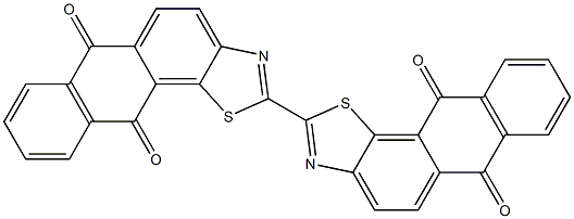 [2,2'-Bianthra[2,1-d]thiazole]-6,6',11,11'-tetrone 结构式