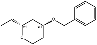 2H-Pyran,2-ethyltetrahydro-4-(phenylmethoxy)-,(2R,4R)-rel-(9CI) 结构式