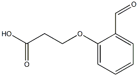 3-(2-甲酰基苯氧基)丙酸 结构式