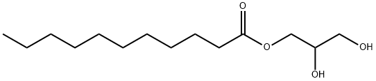 Undecanoic acid 2,3-dihydroxypropyl ester 结构式