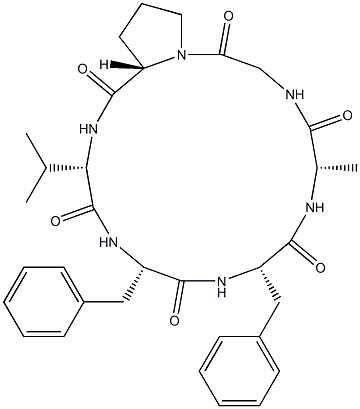 cycloamanide A 结构式
