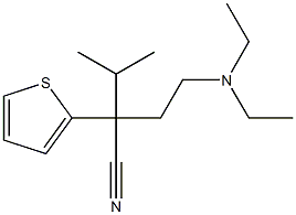 α-[2-(Diethylamino)ethyl]-α-(1-methylethyl)-2-thiopheneacetonitrile 结构式