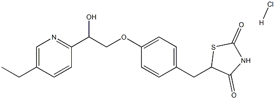 2-Hydroxy Pioglitazone Hydrochloride 结构式