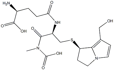 glutathione-dehydroretronecine conjugate 结构式