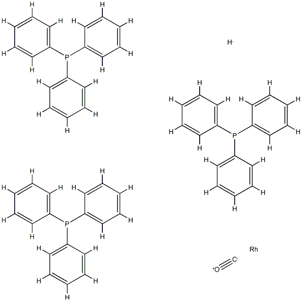 Rhodium, carbonylhydrotris(triphenylphosphine)-, (TB-5-23)- 结构式