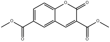2-Oxo-α-chromene-3,6-dicarboxylic acid dimethyl ester 结构式