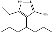 1H-Pyrazol-3-amine,5-ethyl-4-(1-propylbutyl)-(9CI) 结构式