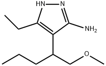 1H-Pyrazol-3-amine,5-ethyl-4-[1-(methoxymethyl)butyl]-(9CI) 结构式