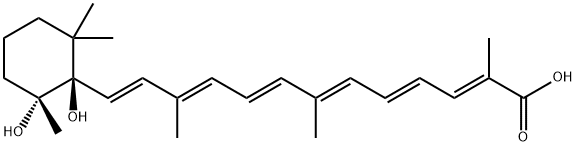 (5R,6R)-5,6-Dihydroxy-5,6-dihydro-12'-apo-β,ψ-caroten-12'-oic acid 结构式
