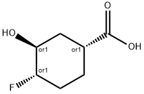 Cyclohexanecarboxylic acid, 4-fluoro-3-hydroxy-, (1R,3S,4S)-rel- (9CI) 结构式
