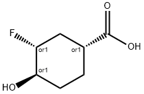 Cyclohexanecarboxylic acid, 3-fluoro-4-hydroxy-, (1R,3R,4R)-rel- (9CI) 结构式