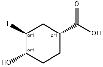 Cyclohexanecarboxylic acid, 3-fluoro-4-hydroxy-, (1R,3S,4S)-rel- (9CI) 结构式