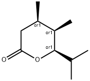 2H-Pyran-2-one,tetrahydro-4,5-dimethyl-6-(1-methylethyl)-,(4R,5R,6R)-rel-(9CI) 结构式