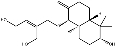 (2R,8aβ)-1,1,4aα-Trimethyl-5α-[(3Z)-3-(hydroxymethyl)-5-hydroxy-3-pentenyl]-6-methylenedecahydronaphthalene-2α-ol 结构式