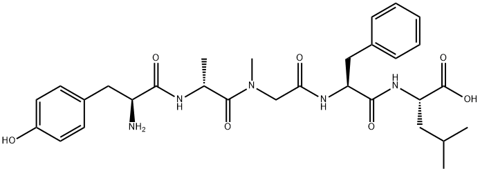 enkephalin-Leu, Ala(2)-Me-Phe(4)- 结构式