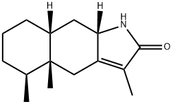 (4aR)-1,4,4a,5,6,7,8,8aβ,9,9aβ-Decahydro-3,4aβ,5β-trimethyl-2H-benz[f]indol-2-one 结构式