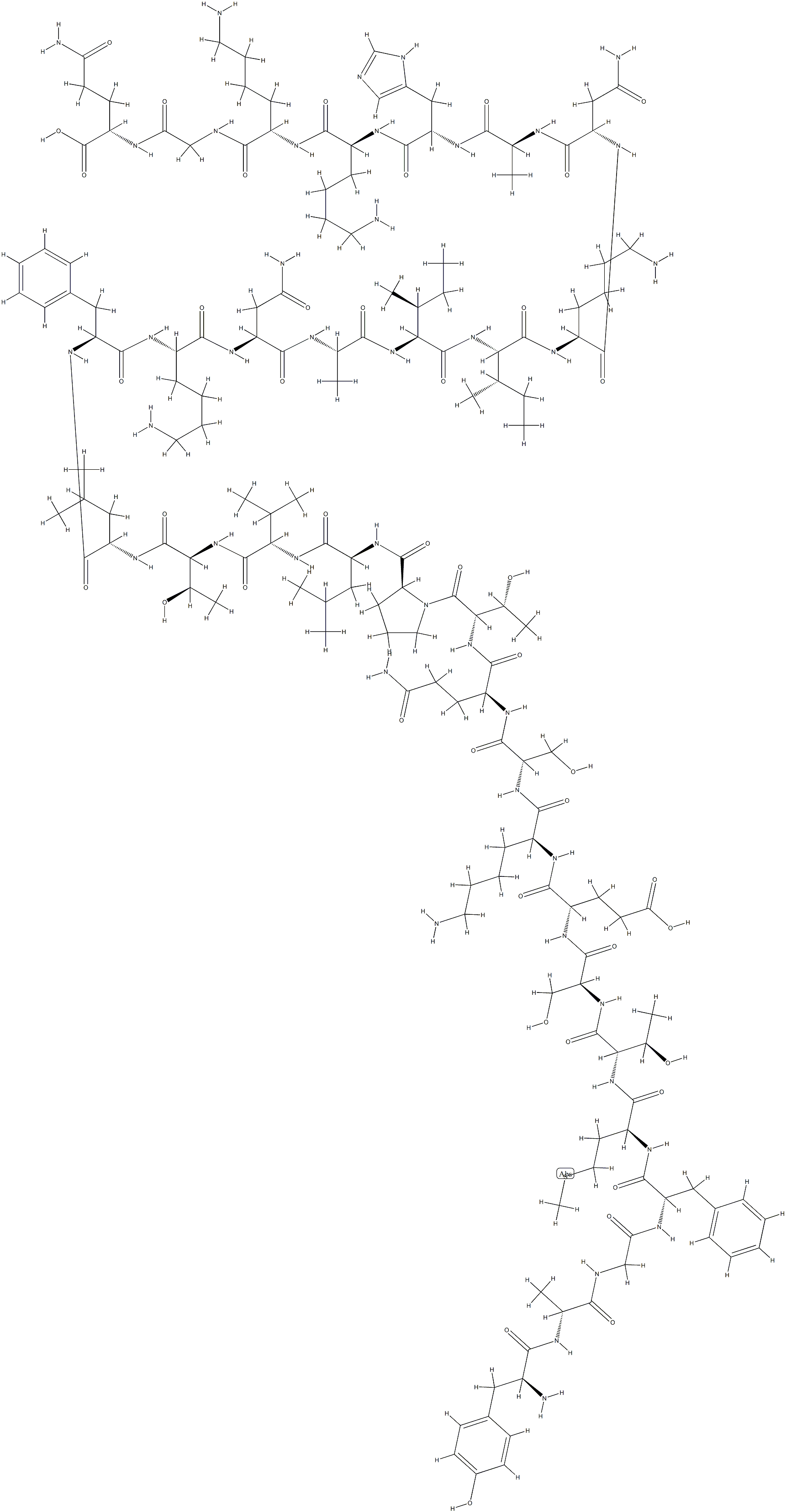 2-D-Alanine-beta-endorphin 结构式