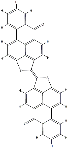 2-(5-oxobenzo[4,5]phenaleno[1,9-bc]thien-2(5H)-ylidenebenzo[4,5]phenaleno[1,9-bc]thiophen-5(2H)-one 结构式