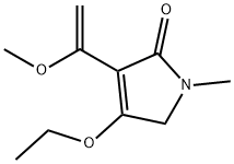 2H-Pyrrol-2-one,4-ethoxy-1,5-dihydro-3-(1-methoxyethenyl)-1-methyl-(9CI) 结构式