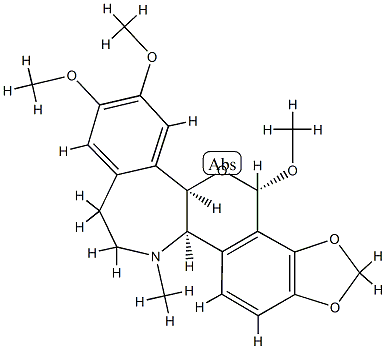 (+)-2,3,8β-Trimethoxy-16-methyl-10,11-[methylenebis(oxy)]rheadan 结构式