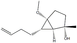 Bicyclo[3.1.0]hexan-2-ol, 6-(3-butenyl)-5-methoxy-2-methyl-, (1R,2S,5S,6S)-rel- (9CI) 结构式