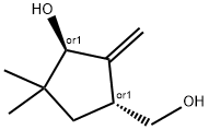 Cyclopentanemethanol, 3-hydroxy-4,4-dimethyl-2-methylene-, (1R,3R)-rel- (9CI) 结构式