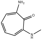 2,4,6-Cycloheptatrien-1-one,2-amino-7-(methylamino)-(9CI) 结构式