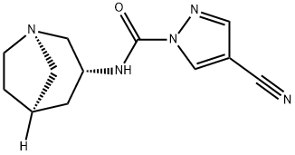 1H-Pyrazole-1-carboxamide,N-(1R,3R,5R)-1-azabicyclo[3.2.1]oct-3-yl-4- 结构式