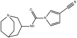 1H-Pyrrole-1-carboxamide,N-1-azabicyclo[3.2.2]non-3-yl-3-cyano-(9CI) 结构式