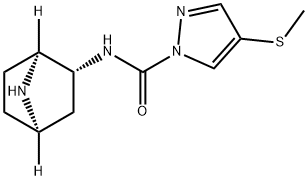 1H-Pyrazole-1-carboxamide,N-(1S,2R,4R)-7-azabicyclo[2.2.1]hept-2-yl-4- 结构式