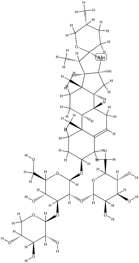 麦冬皂苷 D' 结构式