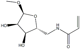 alpha-D-Ribofuranoside, methyl 5-deoxy-5-[(1-oxo-2-propenyl)amino]- (9CI) 结构式