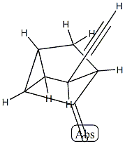 Tricyclo[2.2.1.02,6]heptanone, 5-ethynyl-, stereoisomer (9CI) 结构式