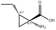 Cyclopropanecarboxylic acid, 1-amino-2-ethyl-, (1R,2S)-rel- (9CI) 结构式