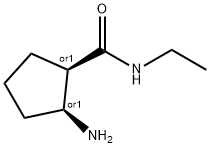 Cyclopentanecarboxamide, 2-amino-N-ethyl-, (1R,2S)-rel- (9CI) 结构式