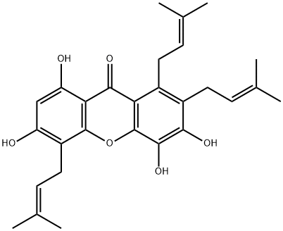 异藤黄氧蒽酮 E 结构式