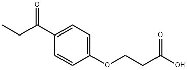 3-(4-propionylphenoxy)propanoic acid 结构式