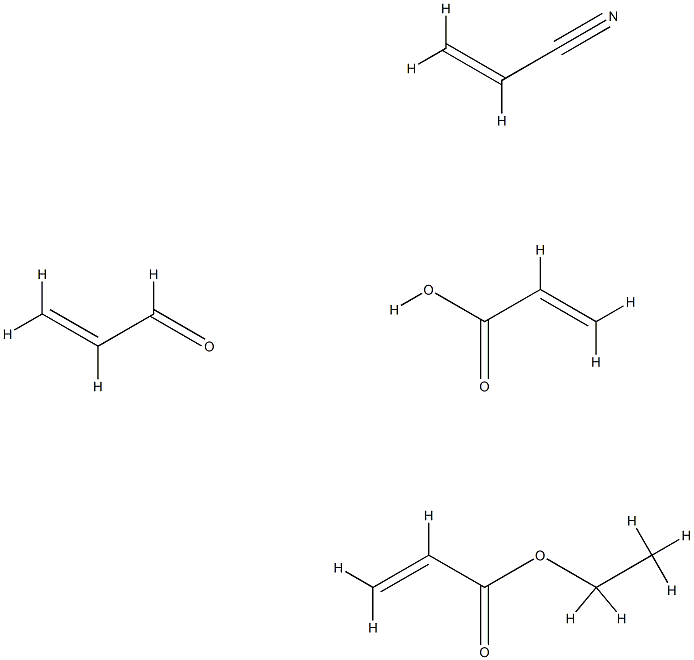 2-Propenoic acid, polymer with ethyl 2-propenoate, 2-propenal and 2-propenenitrile 结构式