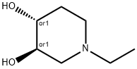 3,4-Piperidinediol, 1-ethyl-, (3R,4R)-rel- (9CI) 结构式