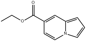 吲哚嗪-7-羧酸乙酯 结构式