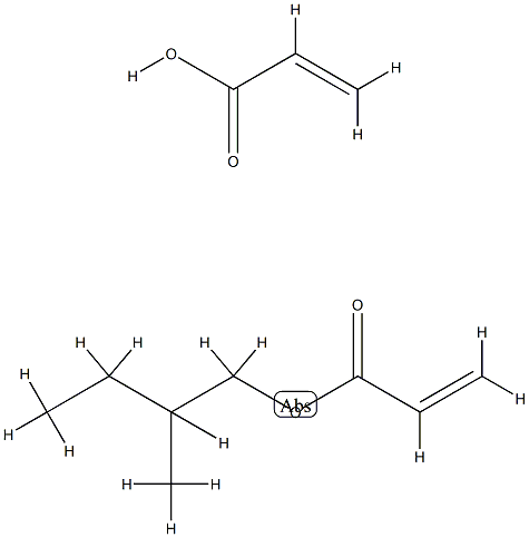 2-Propenoic acid polymer with 2-methylbutyl 2-propenoate 结构式