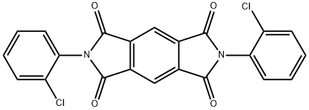 2,6-Bis(2-chlorophenyl)benzo[1,2-c:4,5-c']dipyrrole-1,3,5,7(2H,6H)-tetrone 结构式