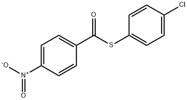 S-(4-chlorophenyl) 4-nitrobenzenecarbothioate 结构式