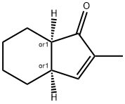 1H-Inden-1-one, 3a,4,5,6,7,7a-hexahydro-2-methyl-, (3aR,7aR)-rel- (9CI) 结构式