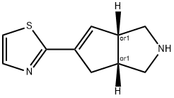 Cyclopenta[c]pyrrole, 1,2,3,3a,4,6a-hexahydro-5-(2-thiazolyl)-, (3aR,6aS)-rel- (9CI) 结构式