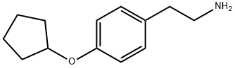 2-[4-(cyclopentyloxy)phenyl]ethanamine 结构式